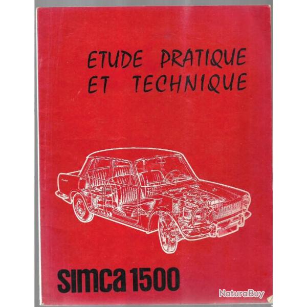 simca 1500 �tude technique , automobile , voiture , m�canique 1964