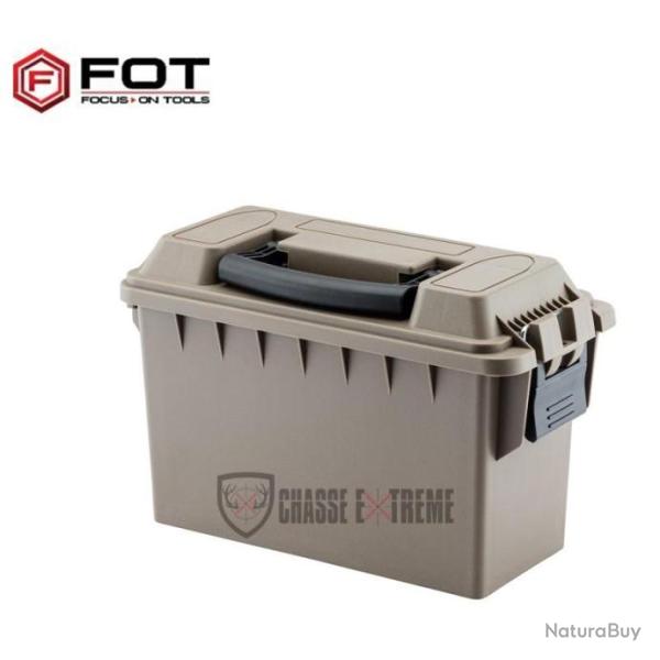 Caisse Munition FOT Polym�re Cal 30 Tan 24.5x10.8x14.5 cm
