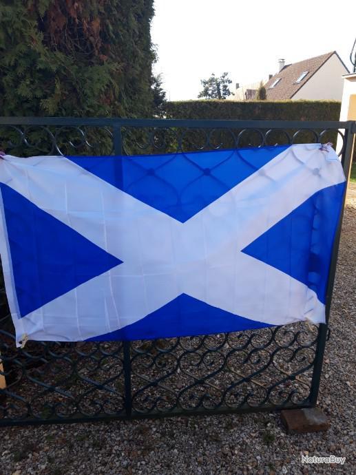 DRAPEAU ECOSSE THE BRAVE 150x90cm - DRAPEAU UNION JACK - UK 90 x 150 cm