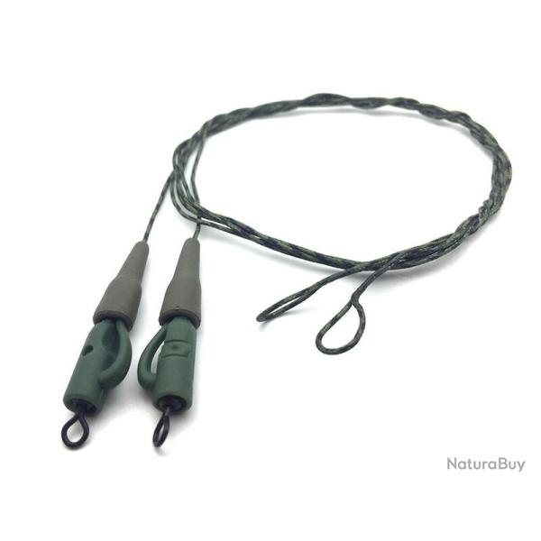 Lead Core Lead Clip Swivel 2 pi�ces Dk tackle