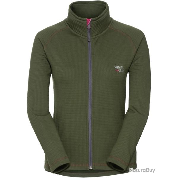 Veste polaire pour femme Pal�arktis Ground Couleur Vert feuille rouge