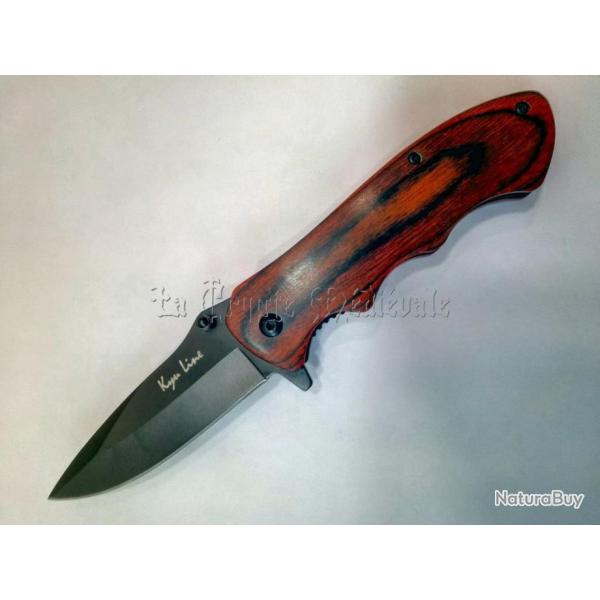 COUTEAU TACTIQUE LAME NOIRE