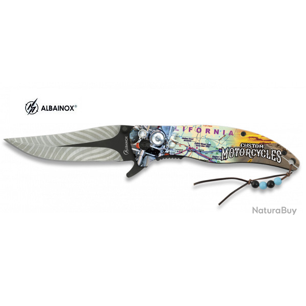 Couteau Pliant Carte california 3D  Lame de 9 cm