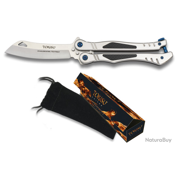 Papillon tactique lame  de 9.5 cm � TOKISU �