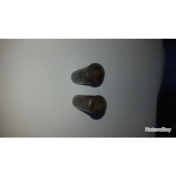 collector  deux cartouches metaliques ancienne  ate  en calibre  12