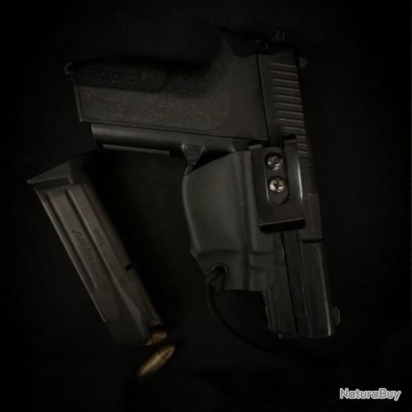 Etui Kydex - Holster Kydex GAUCHER INSIDE PONTET LANGUETTE SIGSAUER SIGPRO 2022 GEN1 et GEN2 (IWB)