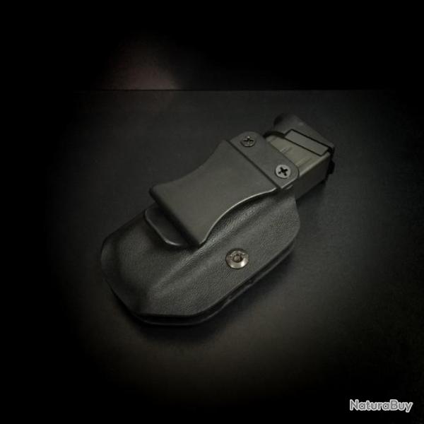 Etui Kydex - Holster Kydex PREHENSION MAIN GAUCHE - PORTE CHARGEUR INSIDE pour SIGPRO (IWB)