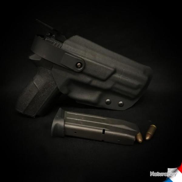 Etui Kydex - Holster Kydex DROITIER OUTSIDER SECU 2 RIGIDE SIGSAUER SIGPRO 2022 GEN1 & GEN2 (OWB)