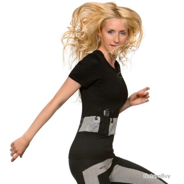 Sous vetement chauffant manche courte femme Noir