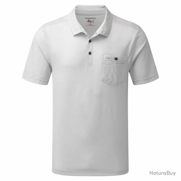 Nosilife. polo anti moustique Gilles manches courtes homme Light grey