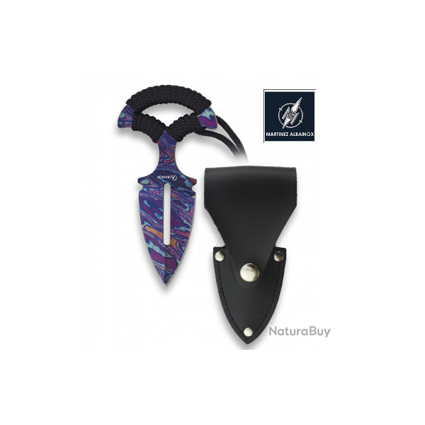 Couteau de Ceinture  Push Dagger dcor Colorful