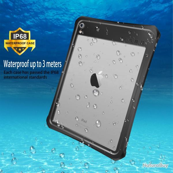 Coque Etanche Anti Chocs pour  iPad -Noir-iPad Pro 11"