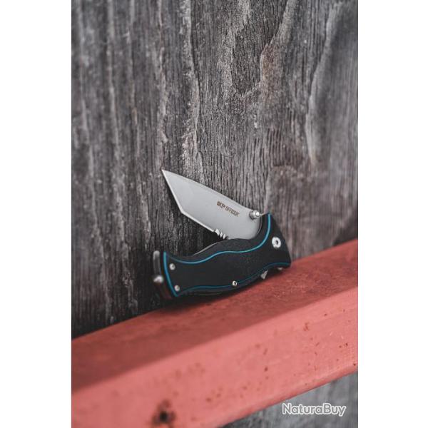 Couteau Smith&Wesson M&P Officer Lame Acier 8Cr13MoV Tanto Manche G10 Linerlock Clip SW1122581