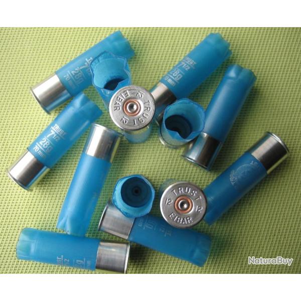 100  douilles  �  r�amorcer  12/70  pour  rechargement (culots de 20 mm) pliage �toile 6 ou 8 plis