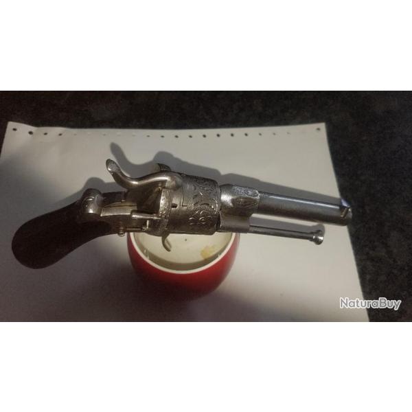 revolver  lefaucheux  calibre 7mm broche luxe