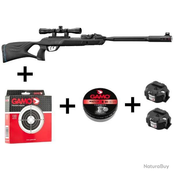 Pack Carabine A Plomb Gamo Roadster Igt Calibre 4.5 mm 19.90 Joules avec Lunette