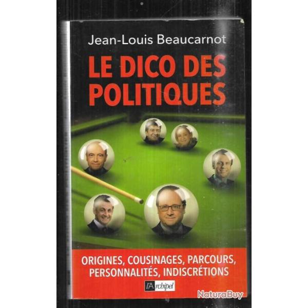 le dico des politiques de jean-louis beaucarnot , courtes bio d�taill�es