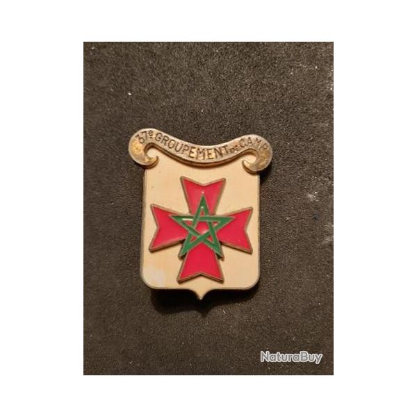 Insigne arme Franaise, 37 e groupement de camp , delsart