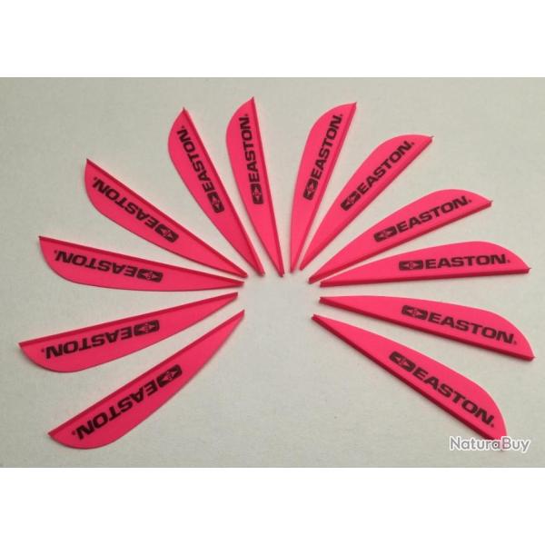 Lot de 12 plumes plastiques (vanes) Easton Diamond 280 (7.11cm) Rose