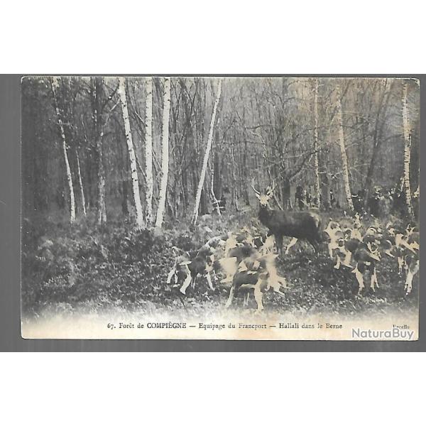 foret de compi�gne �quipage du francport hallali dans le berne
