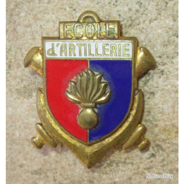Ecole d'Artillerie, sans "S", �mail, dos guilloch� plat, 1 bol�ro Drago