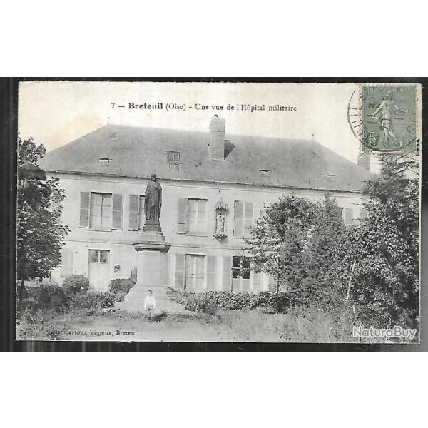 breteuil une vue de l'hopital militaire, oise , picardie
