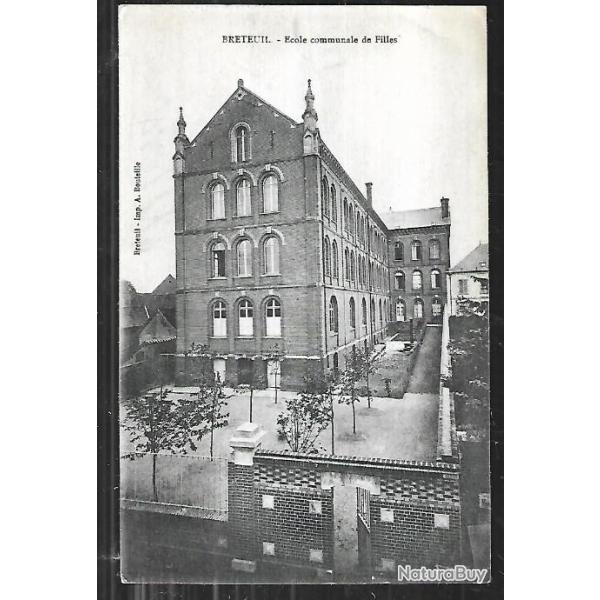 breteuil �cole communale de filles  , oise , picardie ,