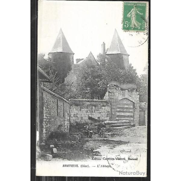 breteuil abbaye, oise , picardie , mur enceinte