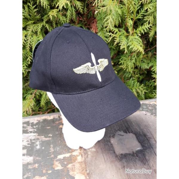 CASQUETTE NOIRE "AIR FORCE"