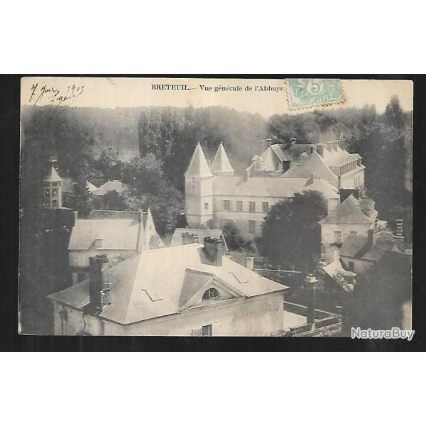 breteuil vue g�n�rale de l'abbaye 1905 , oise , picardie