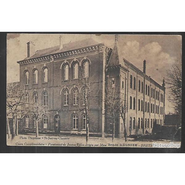 breteuil cours compl�mentaire pensionnat de jeunes filles dirig�e par mme r�gnier  , oise , picardie
