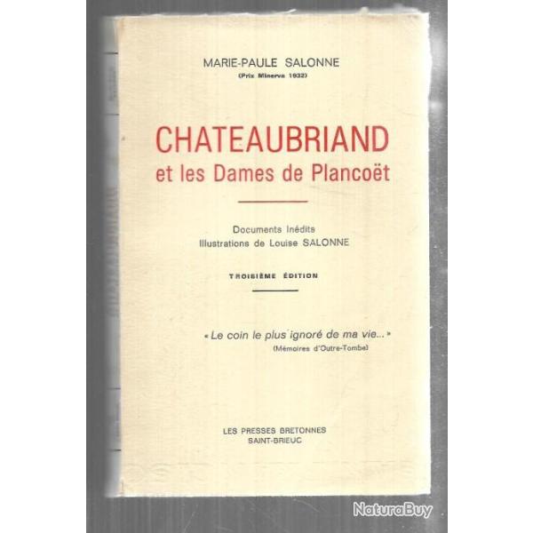chateaubriand et les dames de plancoet de marie-paule salonne