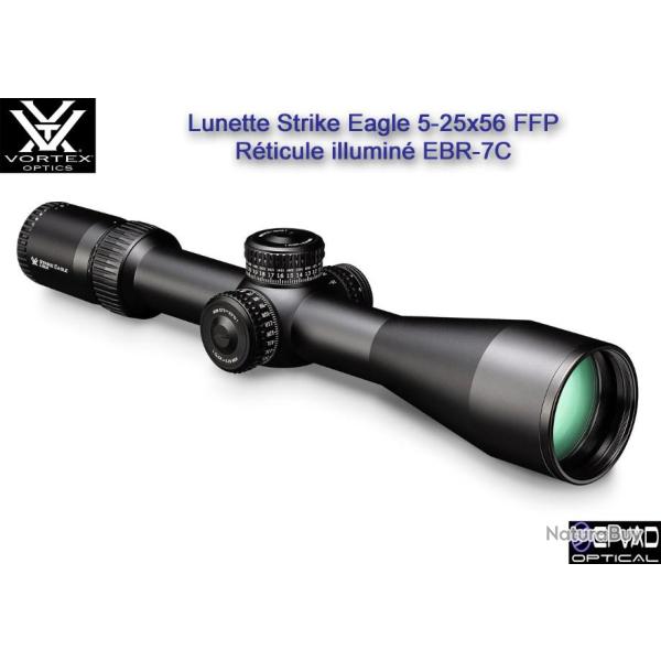 Lunette VORTEX Strike Eagle 5-25x56 FFP - R�ticule EBR-7C Mrad
