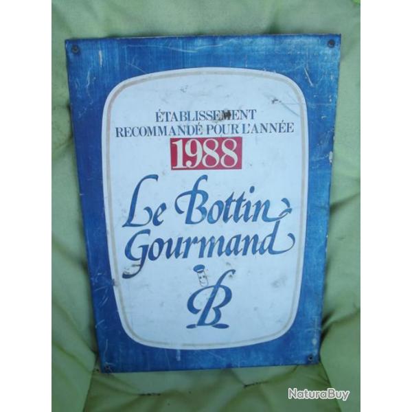 A SAISIR - Belle ancienne plaque publicitaire en m�tal �paisseur 1mm 47.5x33 cm