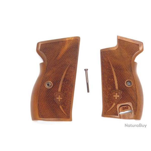 Plaquettes noyer SIG P210