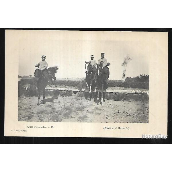 dinan 13e hussards sauts d'obstacles , cavalerie , cheval , cavaliers