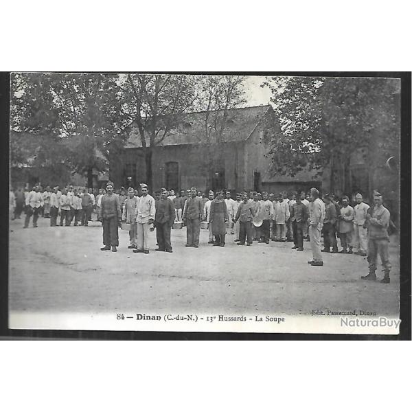 dinan 13e hussards la soupe , cavalerie , cheval
