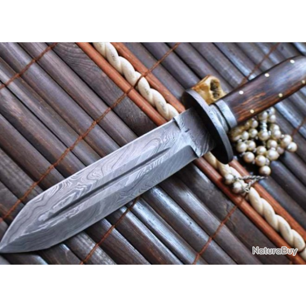 COUTEAU LAME DOUBLE TRANCHANT FORMAT GLAIVE