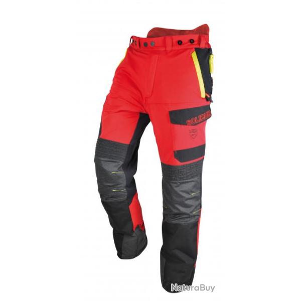 Pantalon �lagueur SOLIDUR INFINITY INPA Rouge XS Rallong�e de 7cm