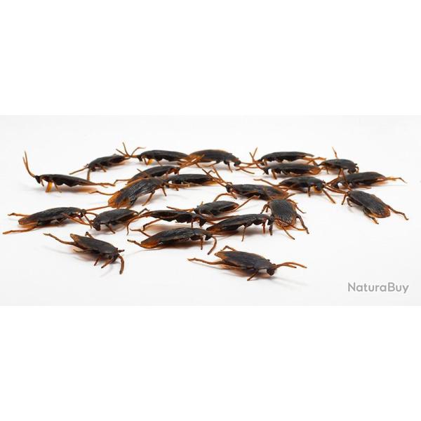 Lot de 20 Faux Cafard Farce Gag Fake Cockroach Prank
