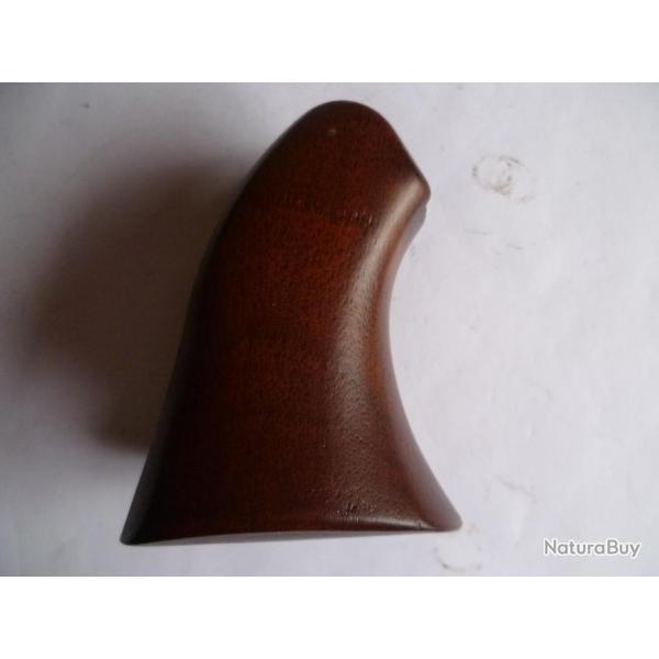 CROSSE DE REVOLVER A POUDRE NOIRE, NEUVE, EN BOIS (NOYER?) PLUSIEURS NUANCES DE COULEUR (4)