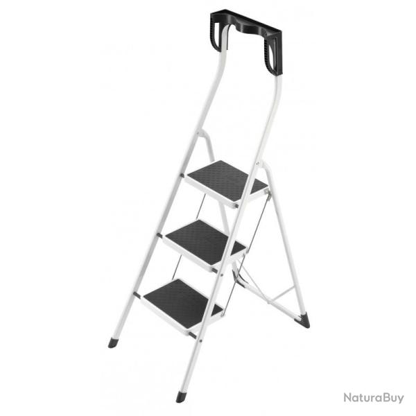 Marchepied pliant 3 marches Ht d'acc�s 250 cm garde-corps avec coques prot�ge-genoux Safety Plus Hai