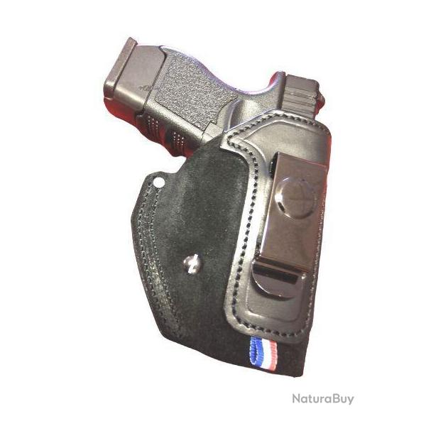 Etui inside TOWNSEND  en peau souple � clip pour G26 (fabrication artisanale fran�aise)