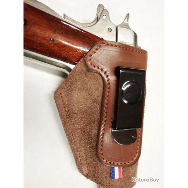 Etui inside  TOWNSEND pour colt 45 en peau souple � clip (fabrication artisanale fran�aise)