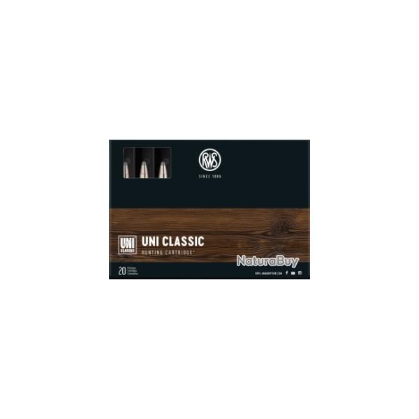 Munitions RWS cal.30r blaser uni classic 180gr 11.7g par 20
