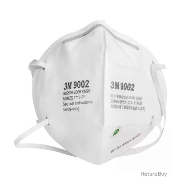 Lot de 5 Masque 3M FFP1 KN90 9002 Respiratoire Sans Valve Normes CE Anti Poussi�re