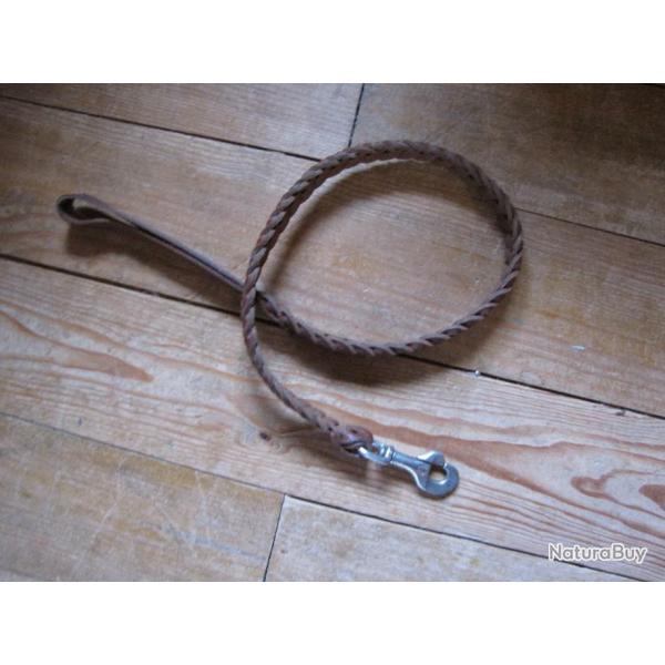 Laisse en cuir tress (ma 140)
