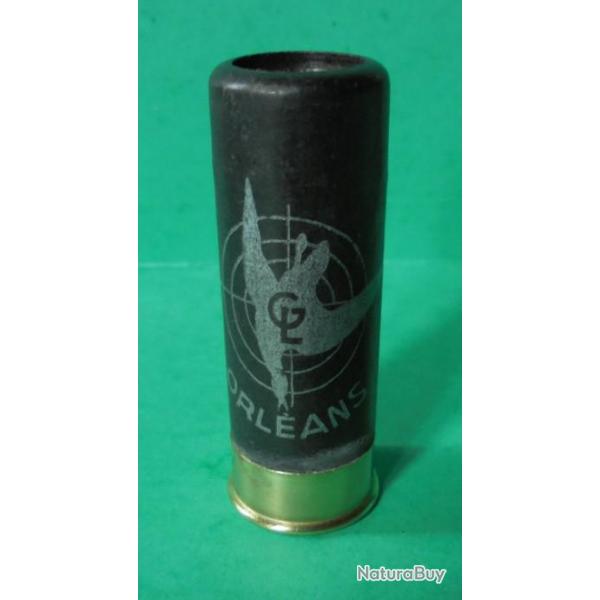 BELLE CARTOUCHE  ANCIENNE D ARMURERIE  "G.L ORLEANS NOIRE " CAL.12 POUR LA COLLECTION .