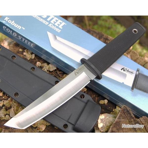 Couteau COLD STEEL KOBUN Lame Tanto Acier AUS8 Etui Secure-Ex CS17T