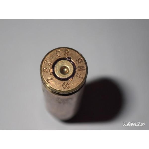 Douille neutralis�e - 7,62 OTAN - FNB amorce type Berdan